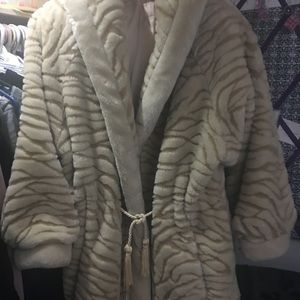 Faux fur coat